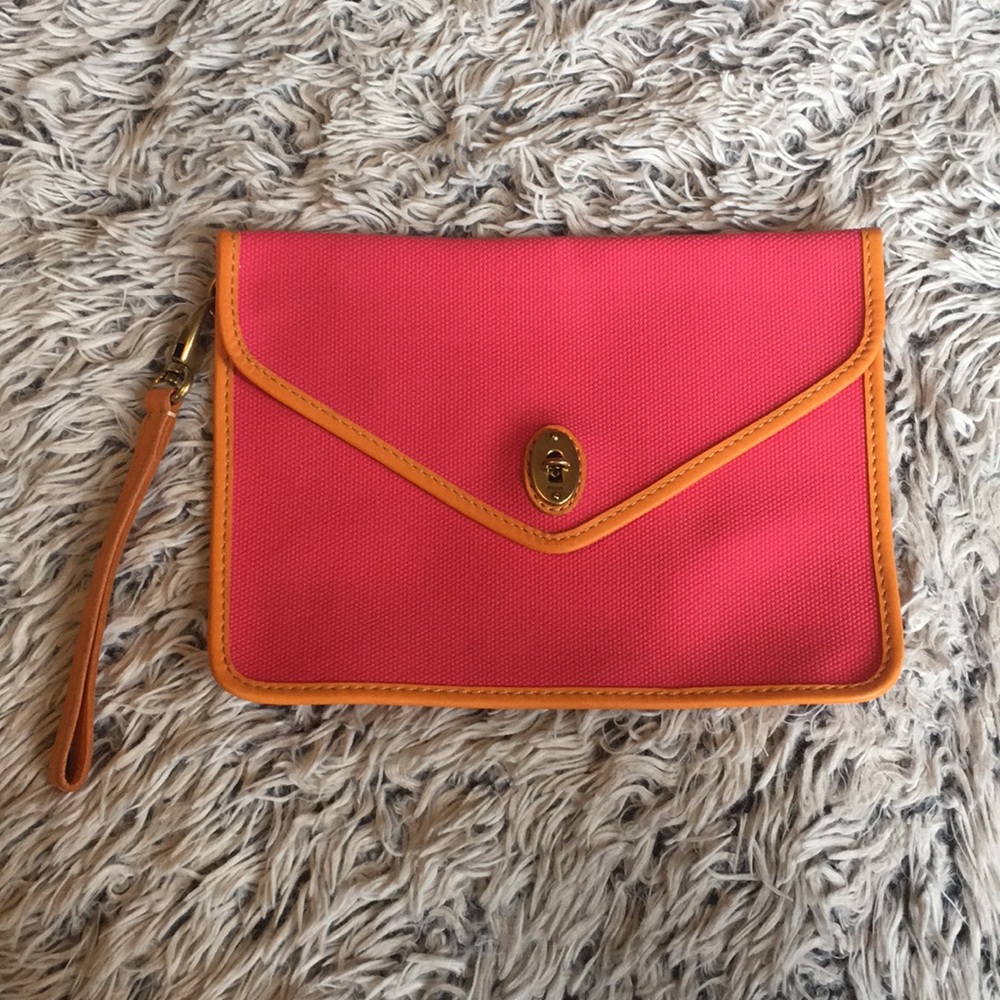 Colorful Fossil envelope style clutch wristlet